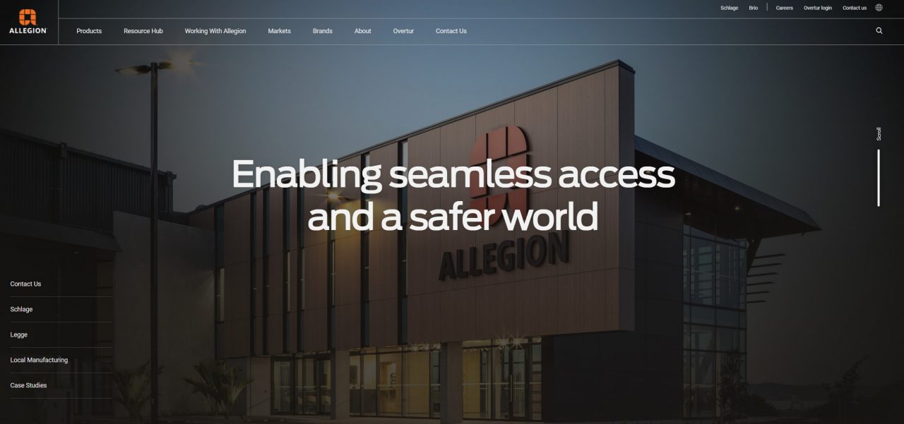 New Allegion Website